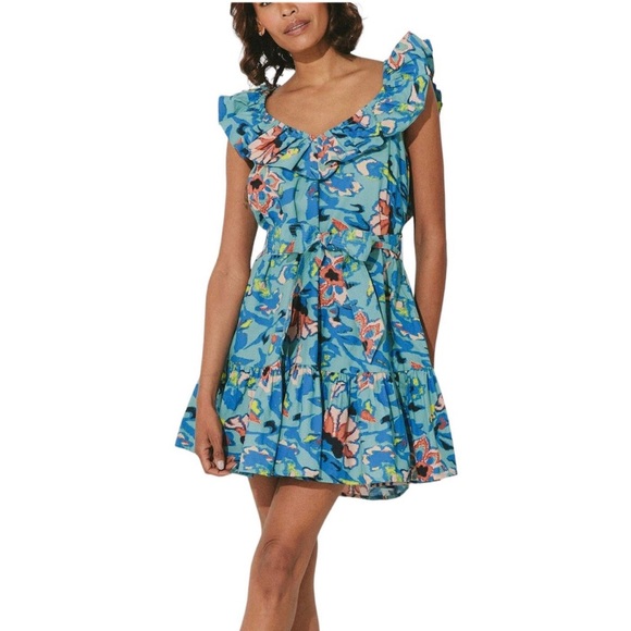 NWT Cleobella Rina Mini Dress Calypso - Picture 1 of 5